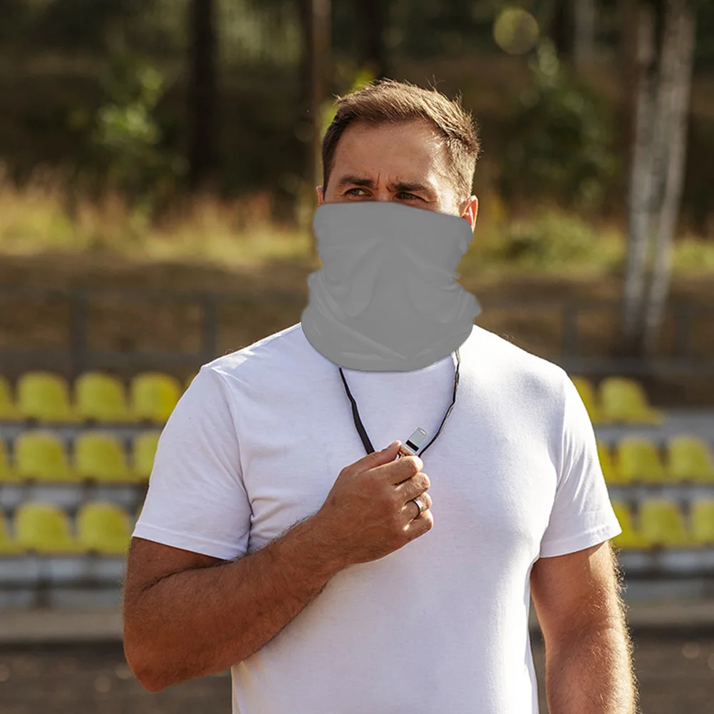 

2 Pcs Towel Cycling Hood Outdoor Elastic Face Windproof Neck Gaiter Elastic Cycling Face Mask