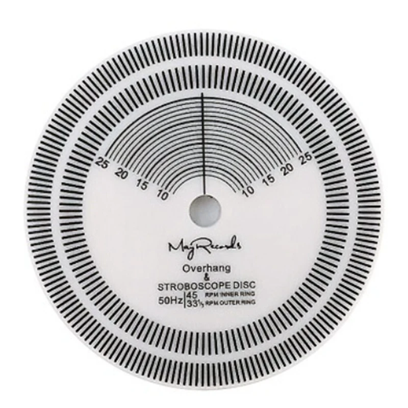 LP 레코드 플레이어 스트로브 디스크 보정 타코미터, 레코드 플레이어 속도 감지, 레코드 보정