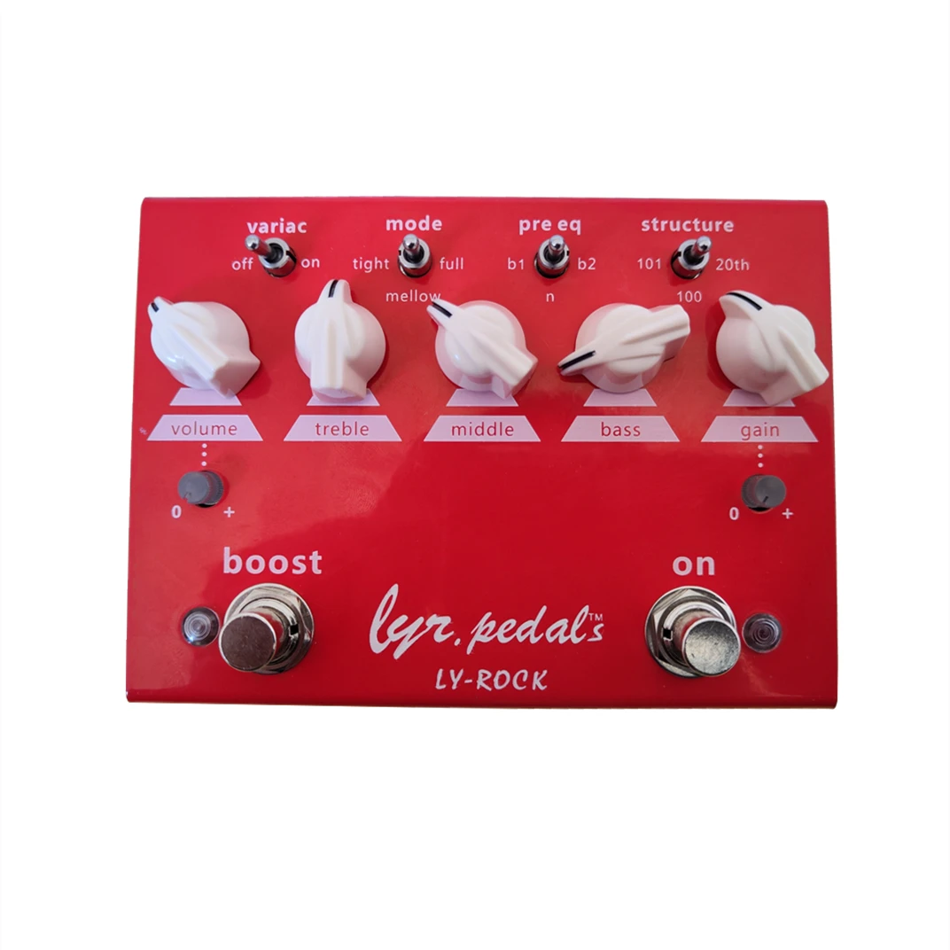 

LYR PEDALS ly rock,Guitar Distortion pedals, classic Distortion effect pedal,CHINA Red,True bypass