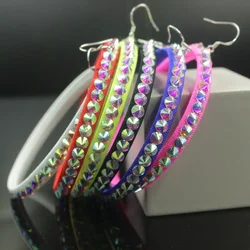 Latin Professional Earrings Belly Dance Earrings Competition Earrings Crystal Competition Earrings Adult Girls Jewelry Accessori