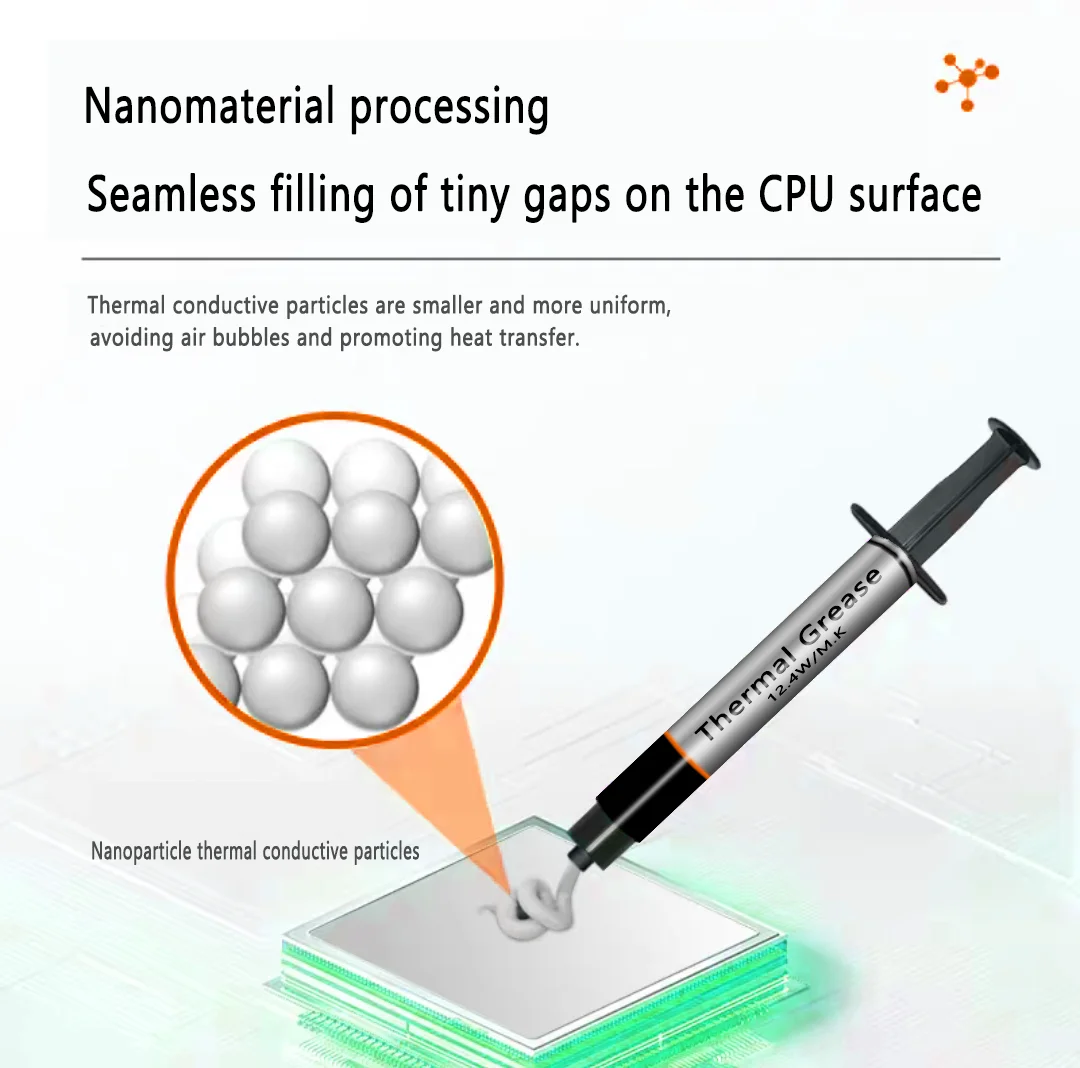 High Performance Thermal Grease D-12 thermal paste Plaster pasta termica 12.4W/mk 2/4g For CPU/PS5/LED/desktop PC