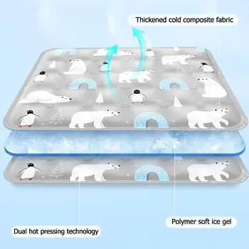 애완 동물용 방수 아이스 매트, 작은 대형견용 냉각 패드, 찢어짐 방지, 반려동물 액세서리, 여름 냉각 도구 