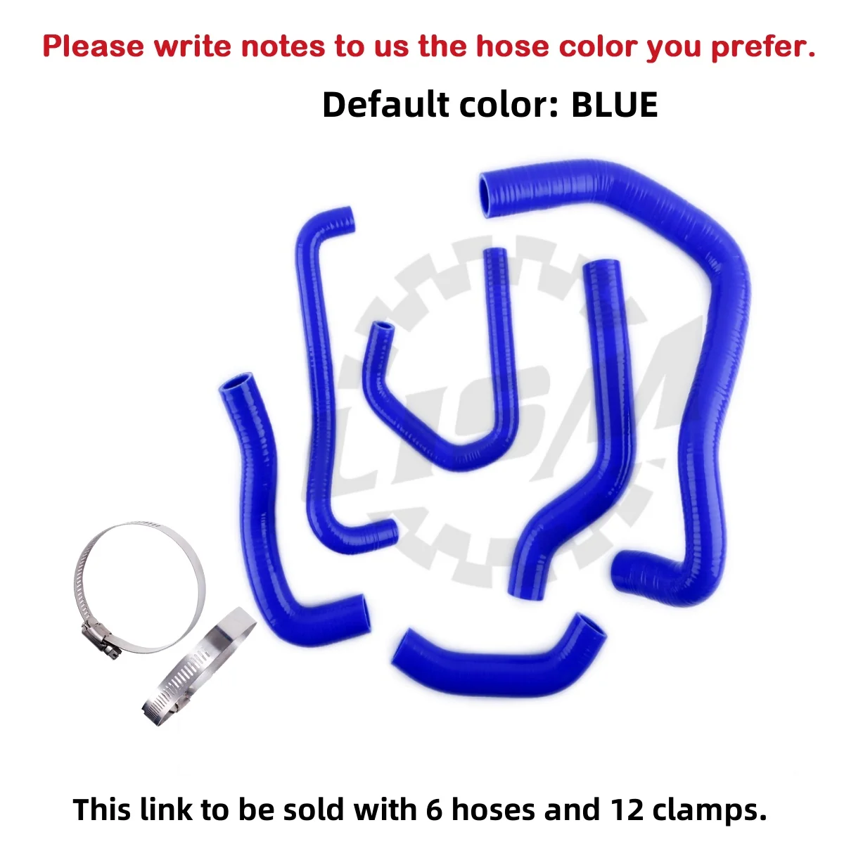 

6PCS 3PLY For 2007-2008 Kawasaki Ninja ZX6R ZX 600 P Silicone Radiator Coolant Hose Kit Pipe Tube ZX 6R ZX600