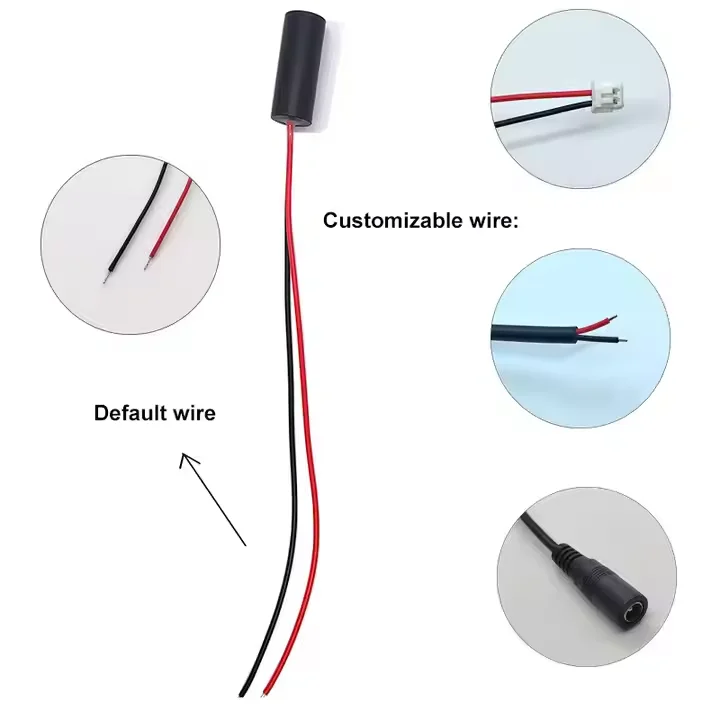 670nm 10mW Red Dot Laser Module Adjustable Spot 10x25mm Positioning Laser Head Laser Diode Module