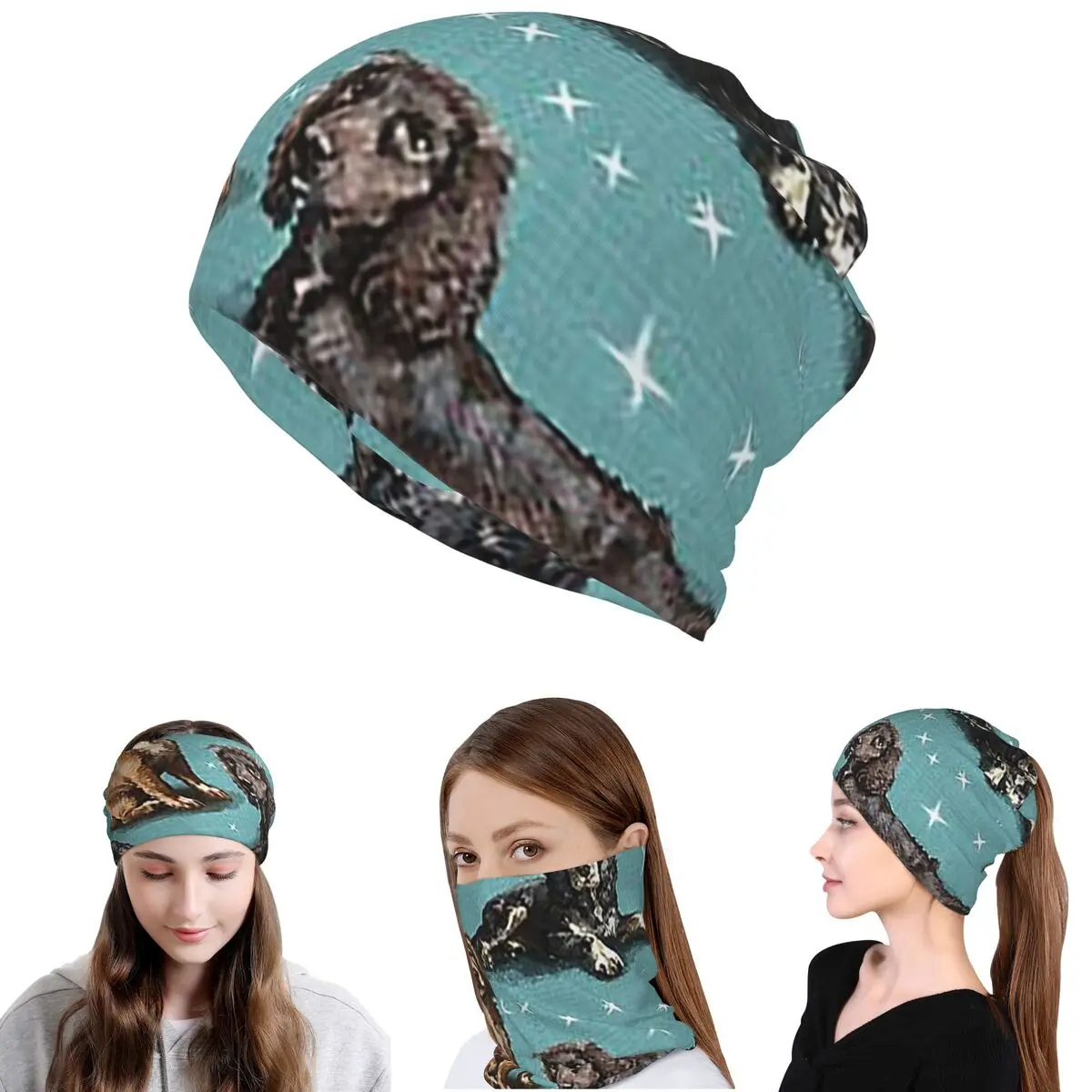 

The Cocker Spaniel Bandana Neck Gaiter Mask Scarf Warm Balaclava Beanies Hat for Men Women Adult Winter