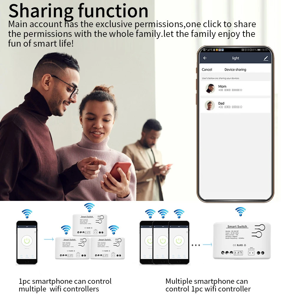 Tuya Zigbee Smart Wifi Electric Linear Actuator Motor Controller,DC AC 12V 24V 110V 220V 2CH Switch,RF433 Pulse Module Relay