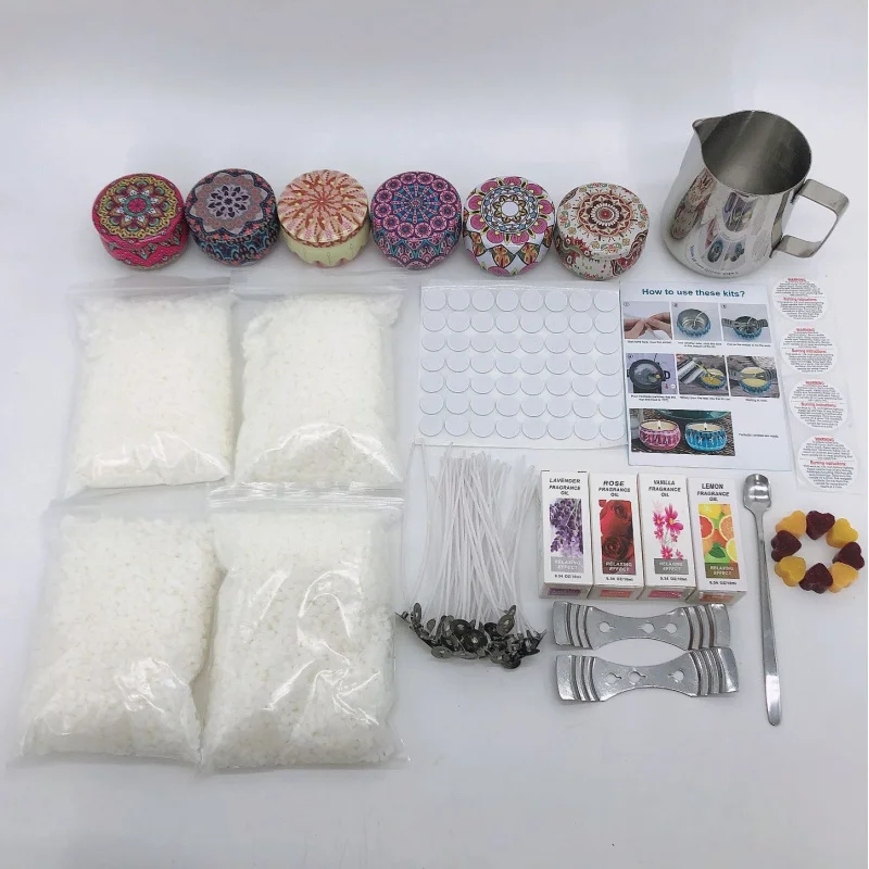 Cross-Border FamilyDIYCandle Set Tool Set Aromatherapy Candle Making Materials Tool Gift Box Set