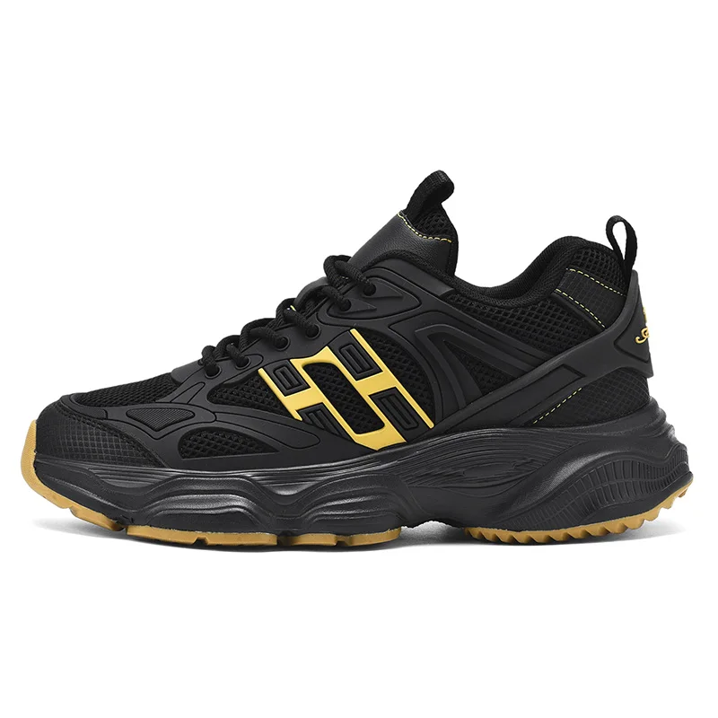 Zapatos Deportivos Para Hombre, Transpirables, Ligeros, De Malla, Con Suela Plana, Para Correr, Fitness, Moda 2026, Versátiles, Negros, Casuales_voghion.com