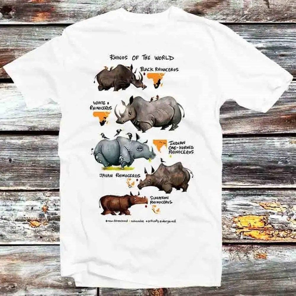 

Rhinos Names List Of The World T-Shirt 697