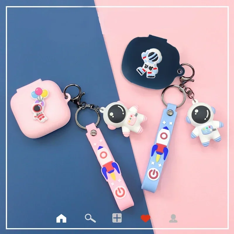 Для JBL Live Free 2 TWS чехол мультяшный астронавт/искусственная кожа, силиконовая задняя крышка для JBL live Free2