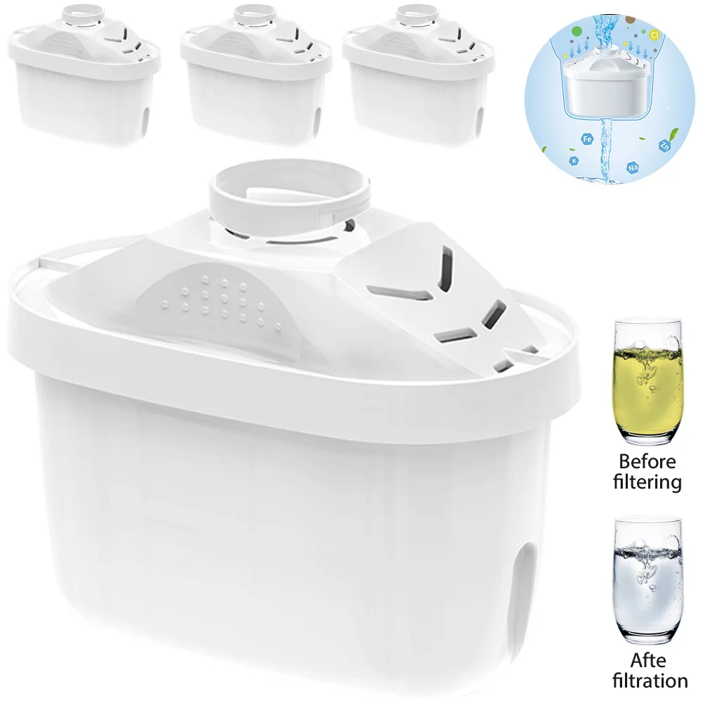 Cartucho de filtro de agua para el hogar, filtro de purificación de agua para cocina, filtro de agua de carbón activado, 4 unidades/8 unidades