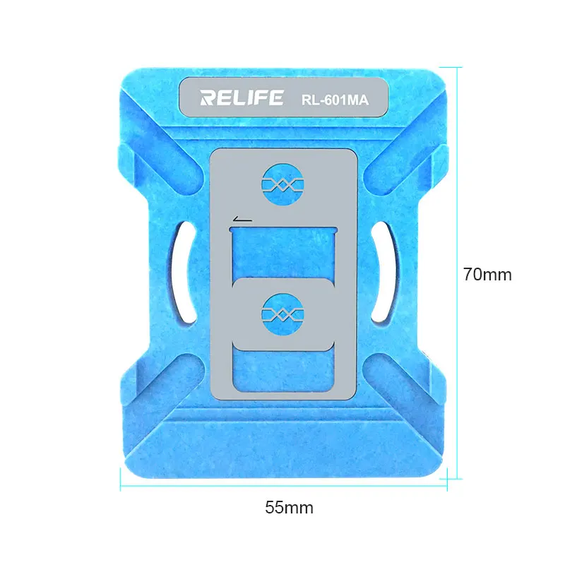 RELIFE RL-601MA Universal CPU Reballing Stencil Platform For iPhone A8-A18 IC Chip Planting Tin Template Fix