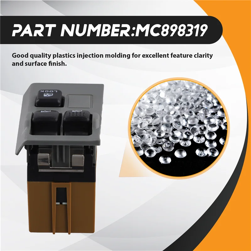 

For Mitsubishi Canter Auto Window Lift Switch Left Drive 12V Power MC898319 Auto Control Button-AD39