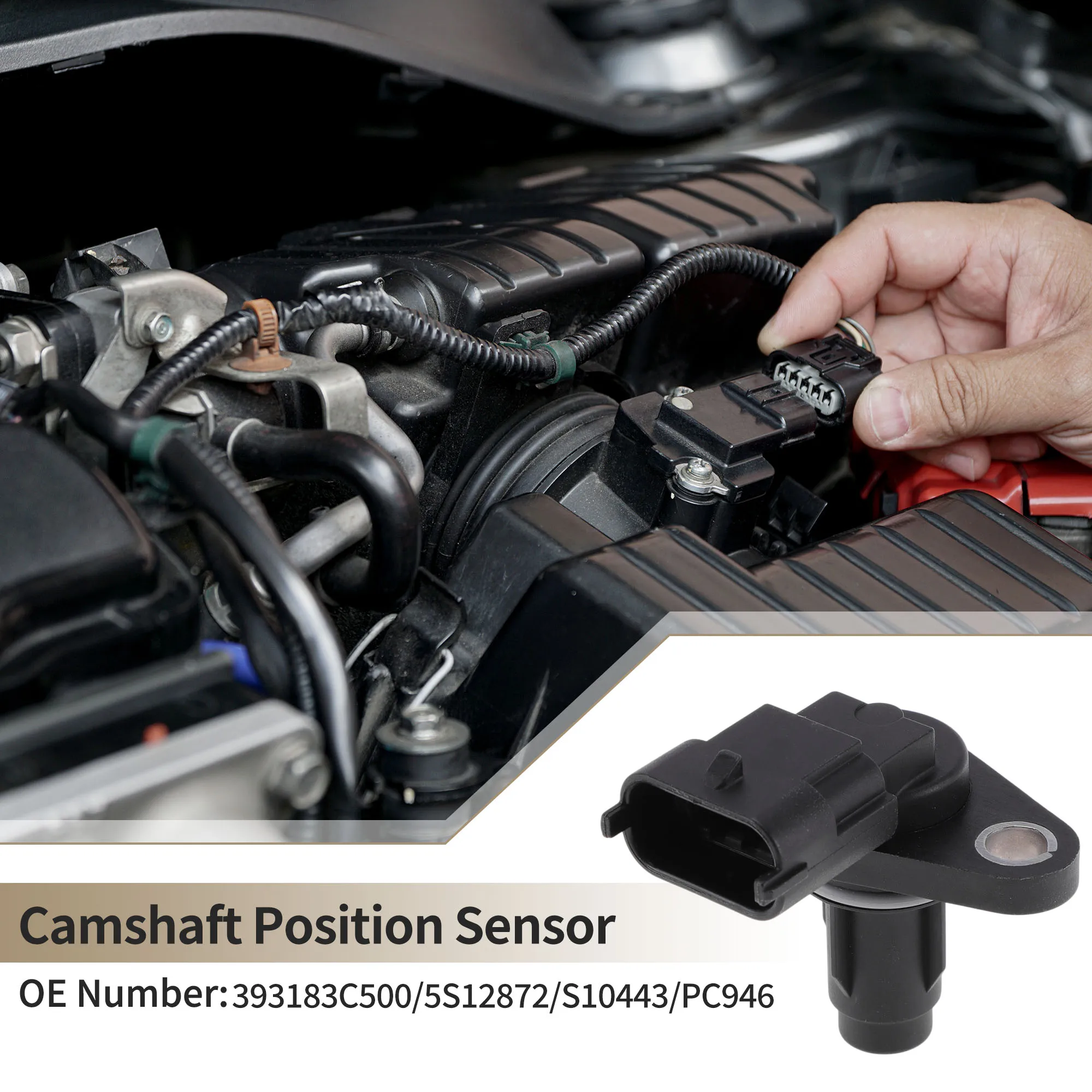 

UXCELL No.393183C500 Датчик положения распределительного вала для Hyundai Santa Fe 2013-2018