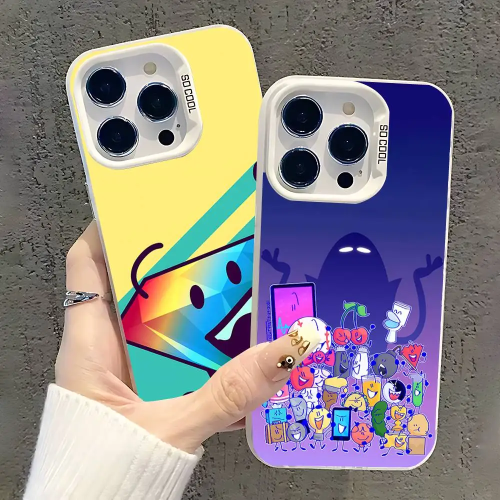 

Battle For Dream Island Phone Case For iPhone 17,16,15,14,13,12,11,Pro,XS,Max,Plus,Mini,SE White Candy Matte Shockproof Cover