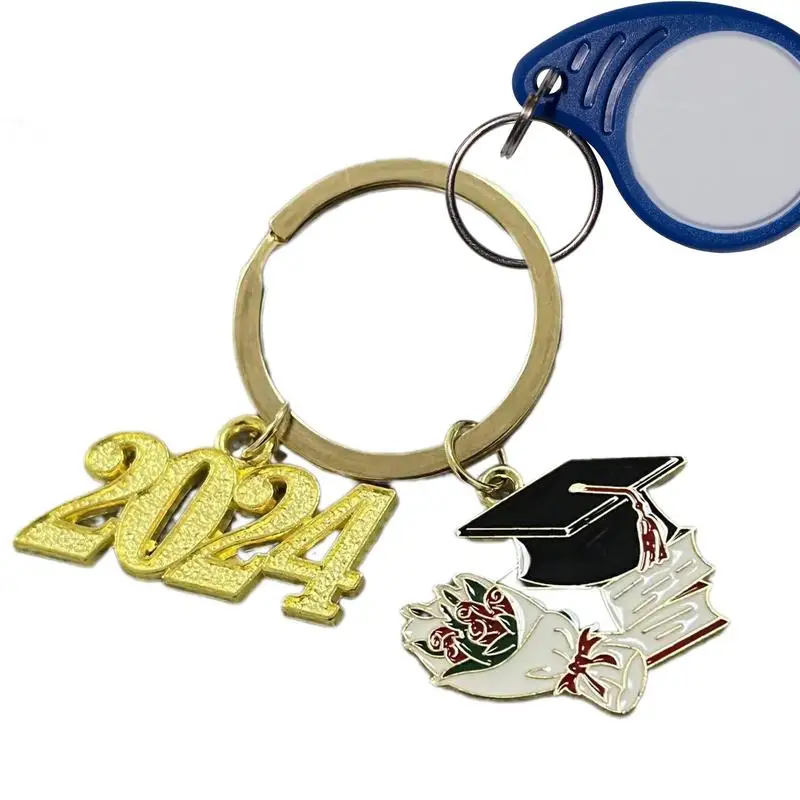 Graduation Key Chain Class Of 2024 Metal Class Of 2024 Keychain 2024 Senior Keychain Portable Graduation Charm Graduation