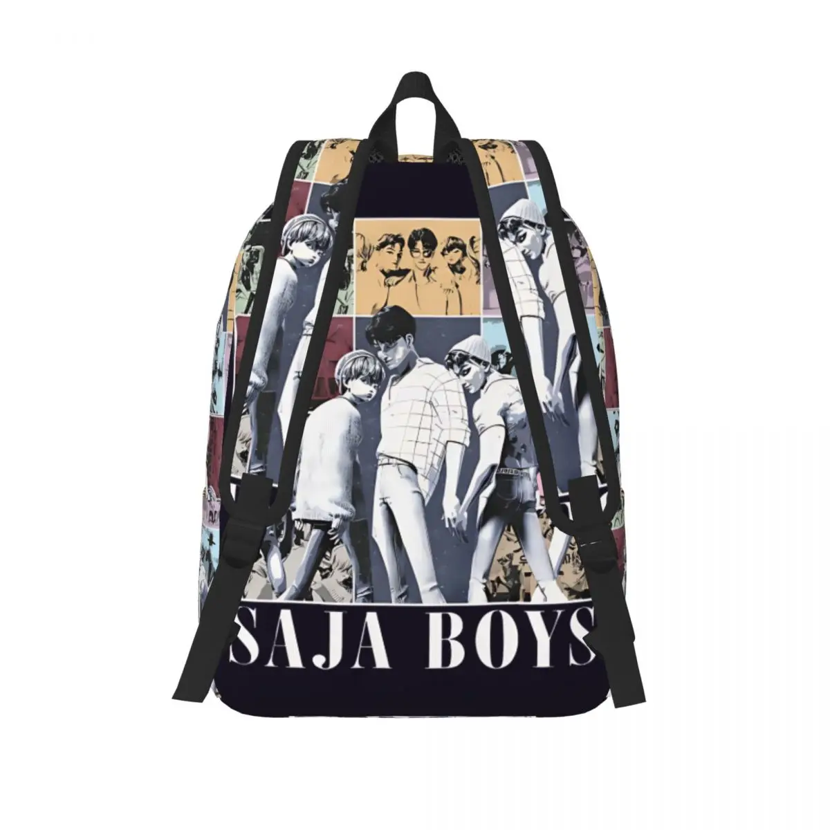 Saja Boys Band Kpop Demon Hunters винтажный подростковый рюкзак уличный студенческий дорожный рюкзак для мужчин и женщин холщовые сумки для ноутбука