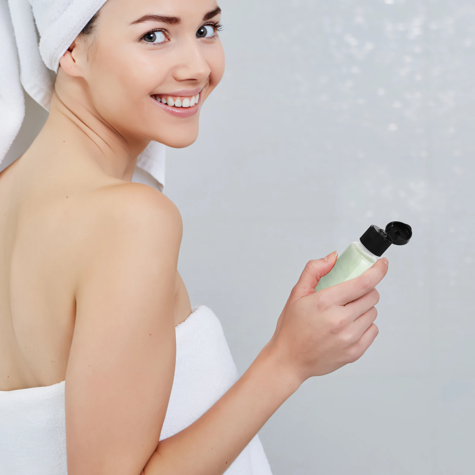 

30 pcs Plastic Empty Bottles 20Ml Clear Leak-Proof Travel Sample Containers For Lotion Oil Shampoo Gel Cream Liquid Storage Jars