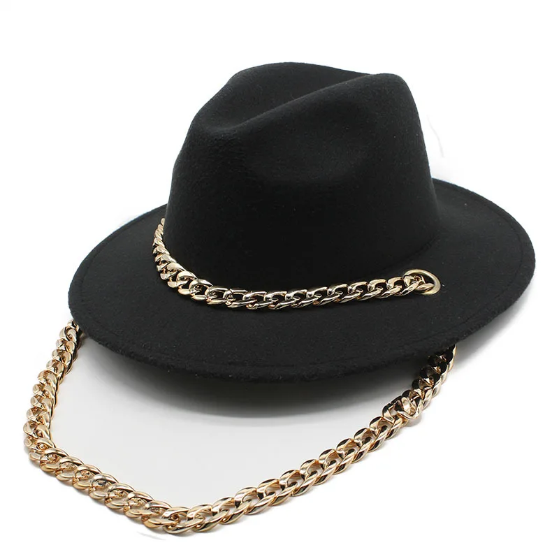 

2023 European And American New Acrylic Accessories Jazz Top Hat Cross Border Fedo Blind Nut Men And Women Wholesale Hat