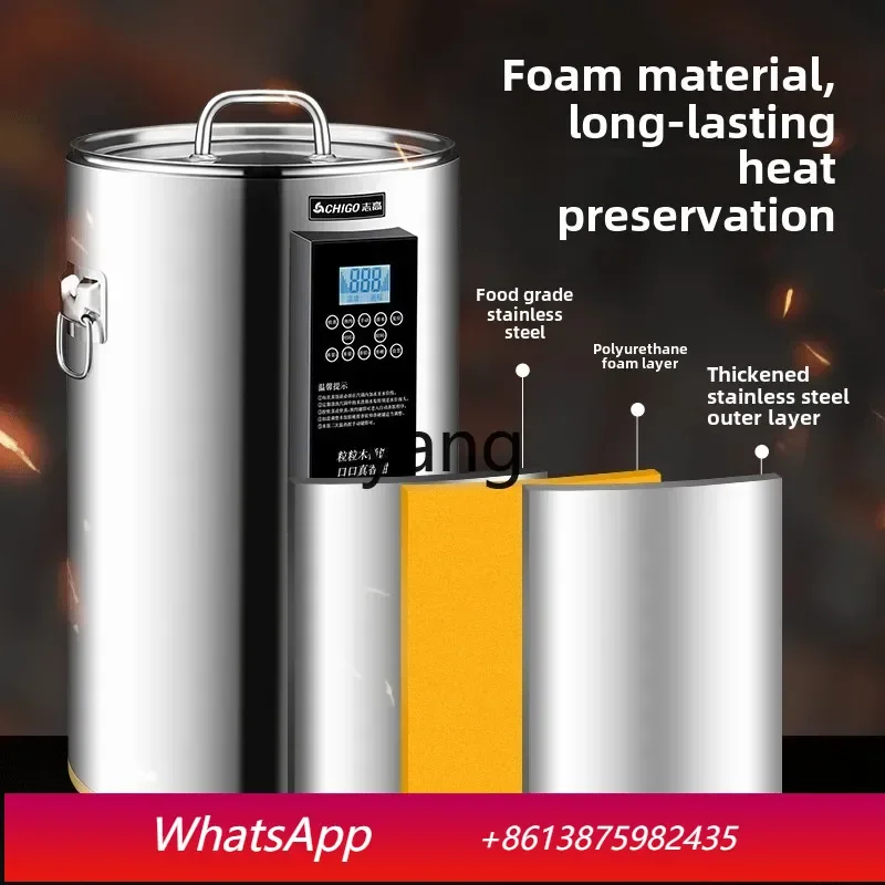 

LH commercial large-capacity smart wooden bucket rice stainless steel canteen rice cooker