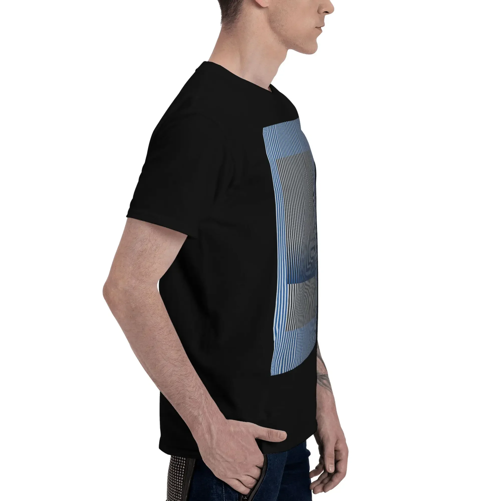 Carlos Cruz-Diez Men T-Shirt Oversized T Shirts Men's Round Neck Cotton Tees Short Summer Male