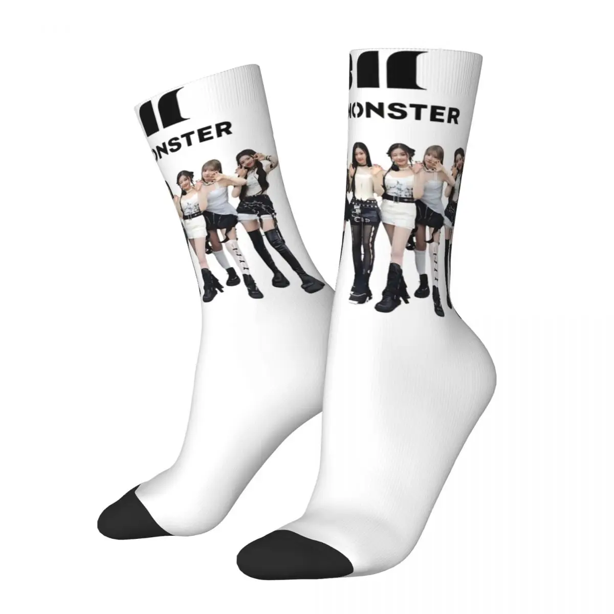 

Babymonster Korean Girl Group Merch Socks Non-slip Kpop High Quality Crew Socks Cute for Womens Birthday Gifts Idea