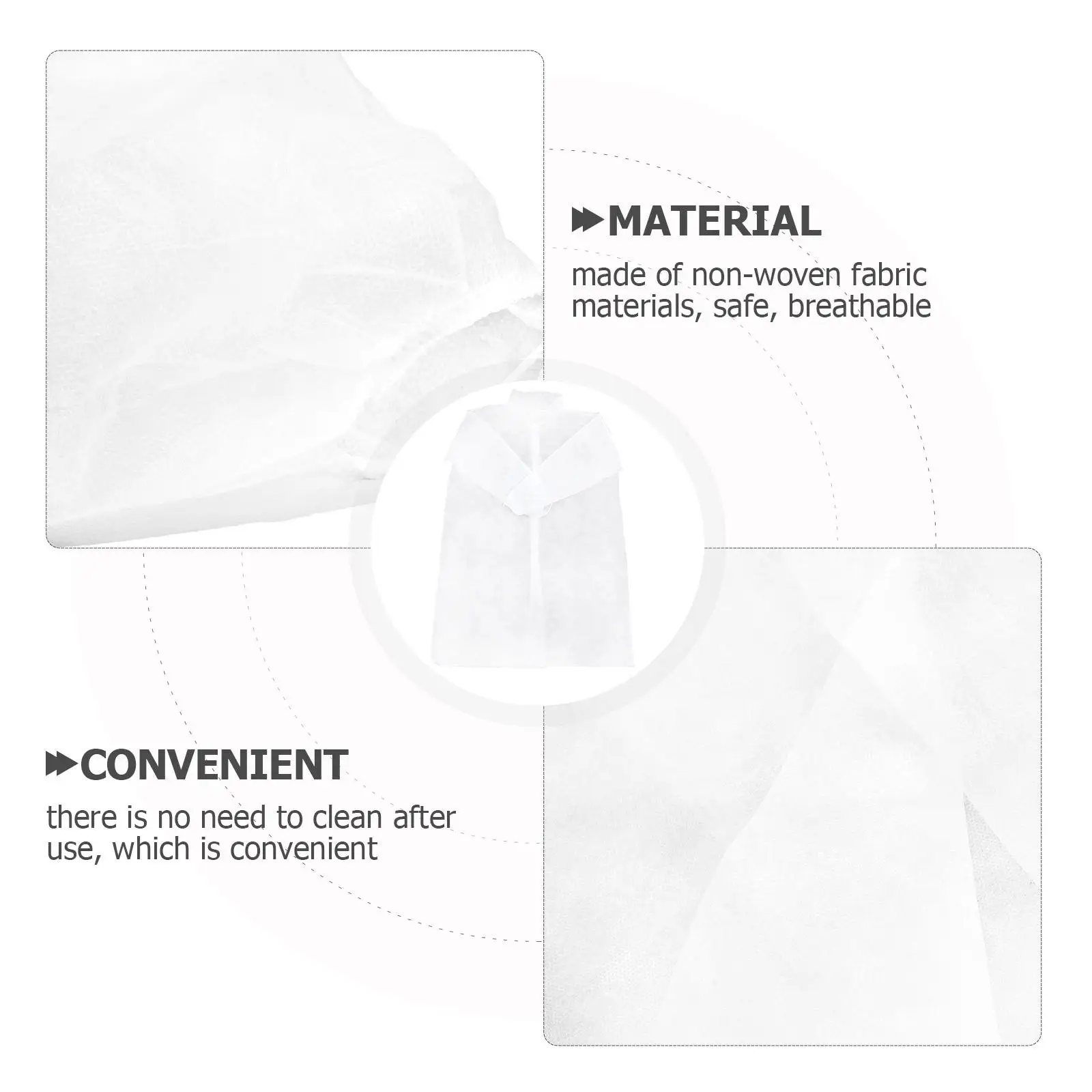 10 pezzi cappotto monouso tuta sperimentale bianco laboratorio scienza abiti da lavoro camice da laboratorio cappotti di chimica cappotti da laboratorio unisex per laboratorio