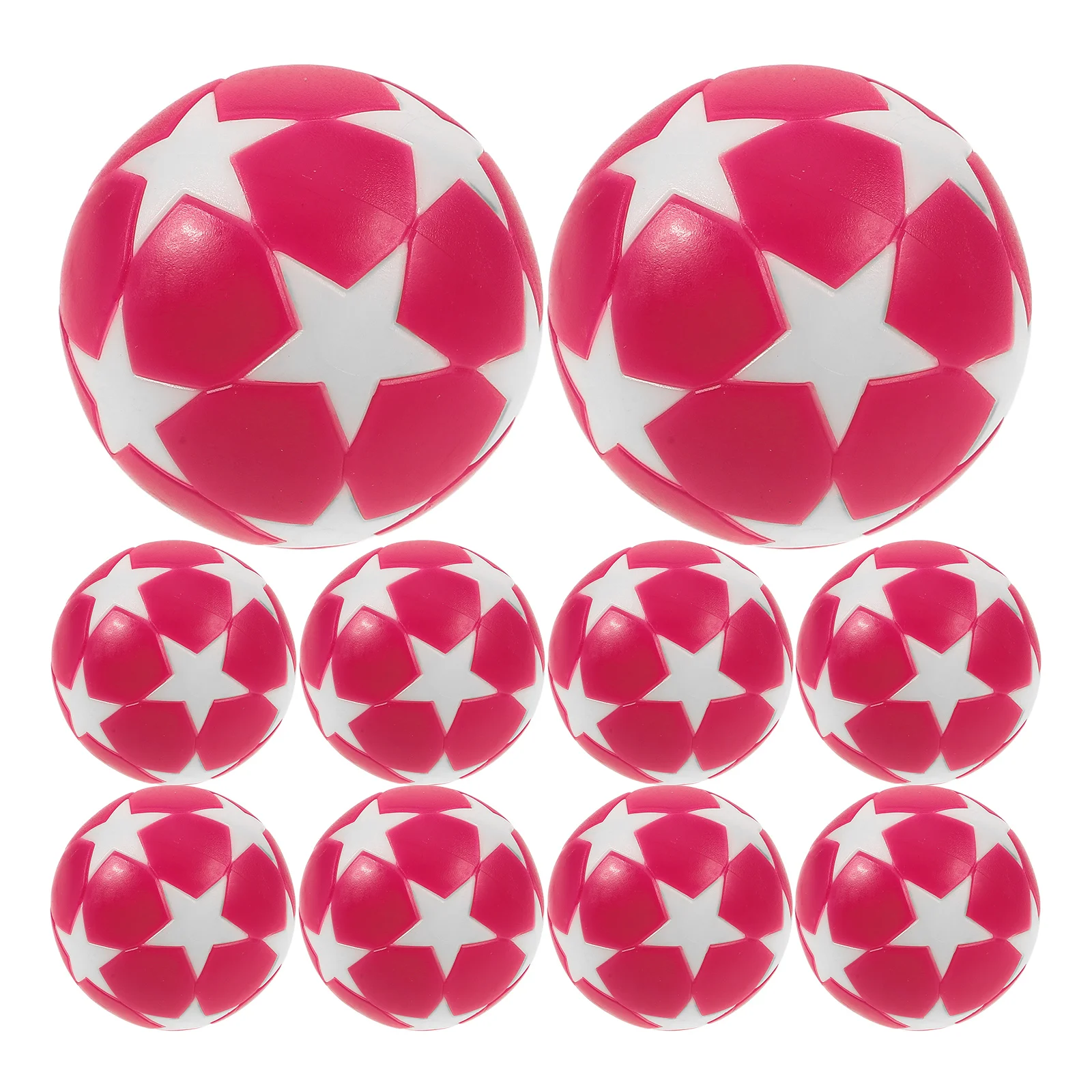 

10 Pcs Substitute Replaceable Five-star Football Table Balls Mini Official Foosball Resin Game Soccer