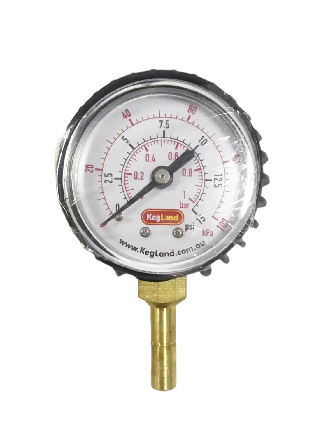 Kegland homebrew Adjustable Pressure Valve   8mm 5/16 Push in Pressure Gauge 0-40psi    HOME BREW