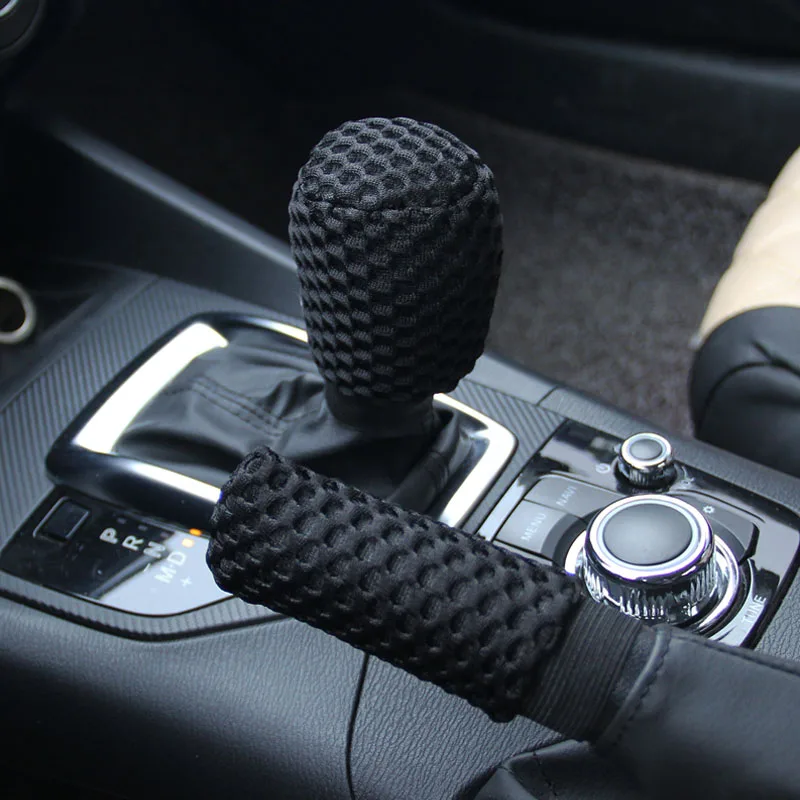 Artykuły samochodowe Flash Diamond Encrusted Plush Leather Cloth Art Oddychający zestaw hamulca ręcznego Zestaw uchwytów do plików GM Interior Supplies — zdjęcie 5
