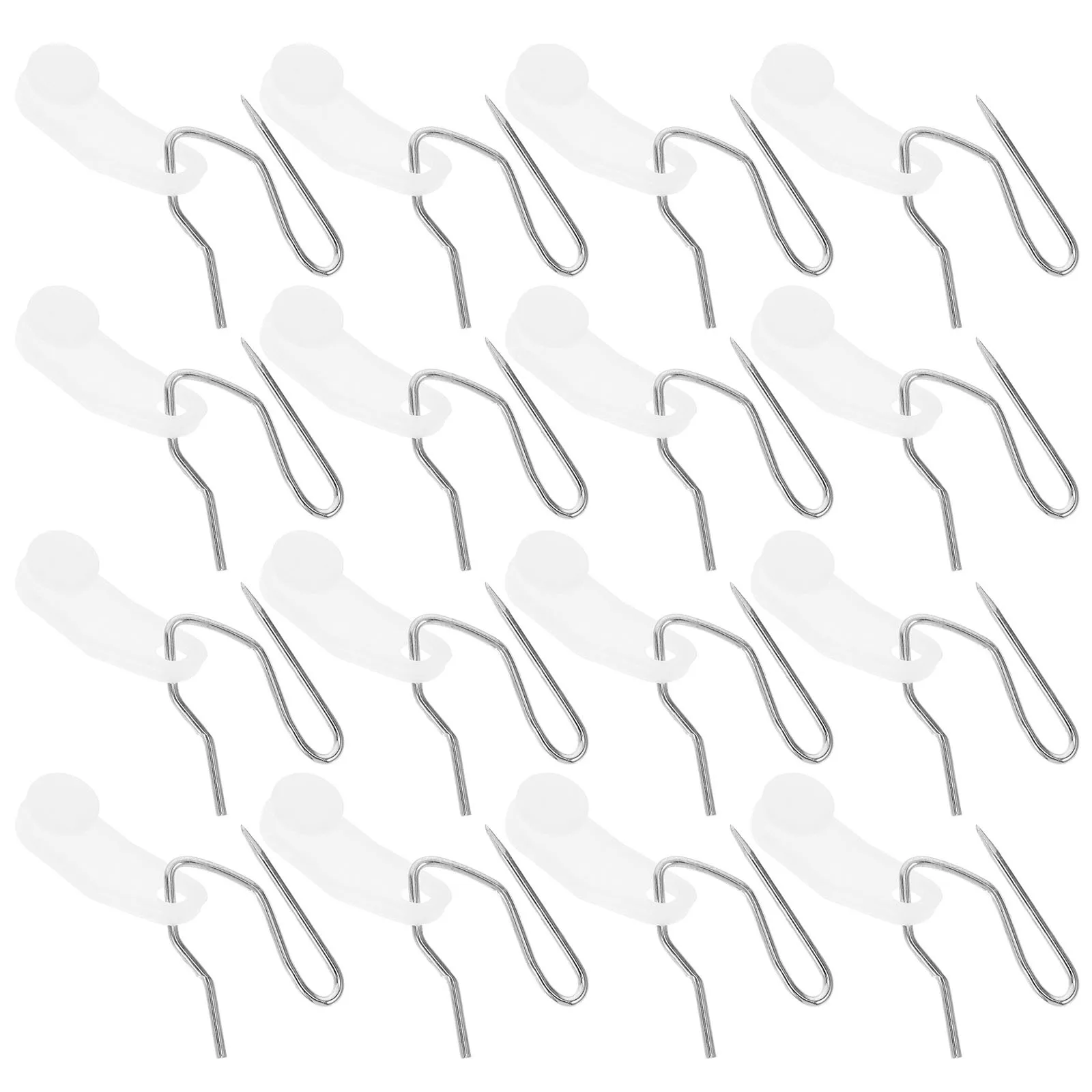 80 مجموعات الستار السنانير البلاستيك قوي لمط الستائر دبابيس الحمام غرفة خلع الملابس دش اكسسوارات الستائر السنانير #6