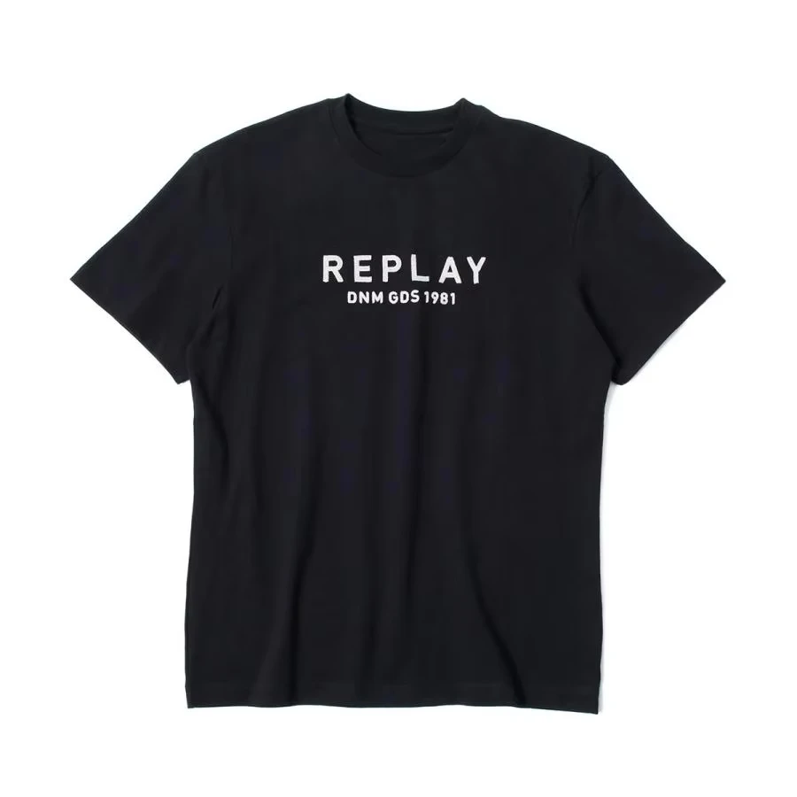 

REPLAY T-shirt Racer Print T-shirt Motorcycle Summer Luxury Brand Cotton Men's and Women's T-shirt Motorcycle Short Sleeves