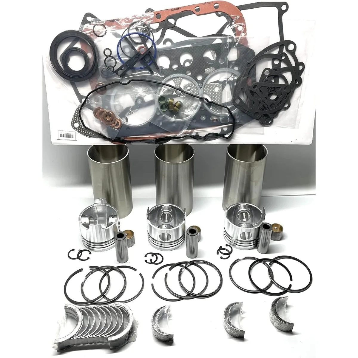 Overhaul Rebuild Kit (No valve set) Compatible with L3E Mitsubishi 4D56 Galant engine A167 L300 L200