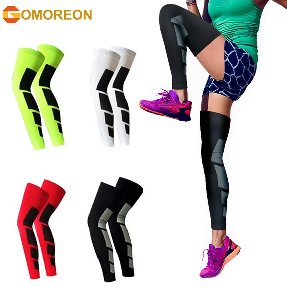 2Pcs Leg Support Recovery Compression Leg Sleeves - Sport Football Basketball Cycling Strech Leg Knee Long Sleeve