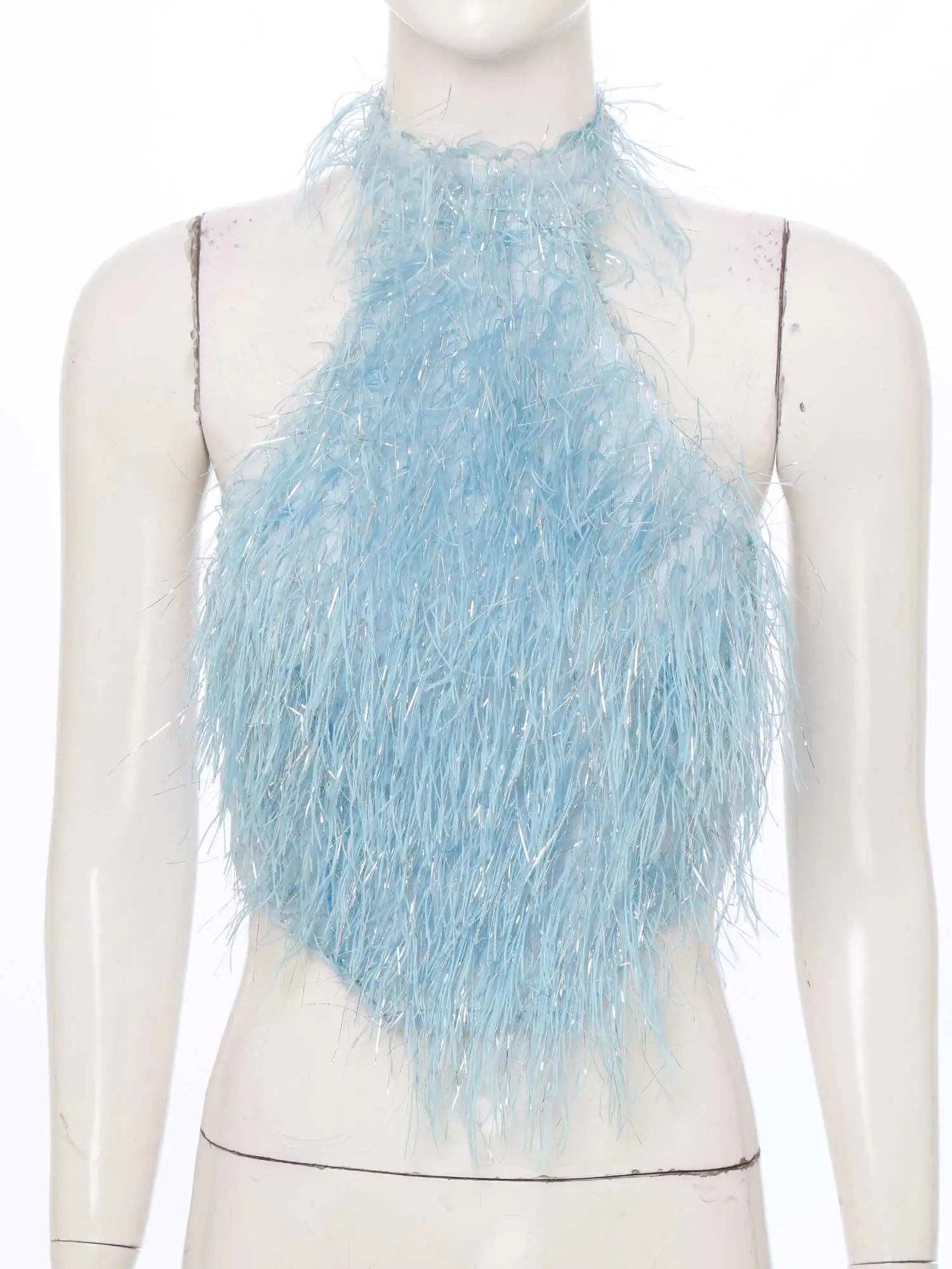 

Women Sexy Party Night Out Vest Tops Halter Neck Sleeveless Tank Top Fashion High Look Fuzzy Tops for Travel Dating Club Tops