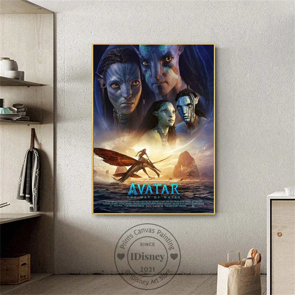 Avatar 2 Film Poster 2022 The Way of Water Prints On Canvas Painting Classic Fantasy Movie Wall Art Picture Room Home Decoration