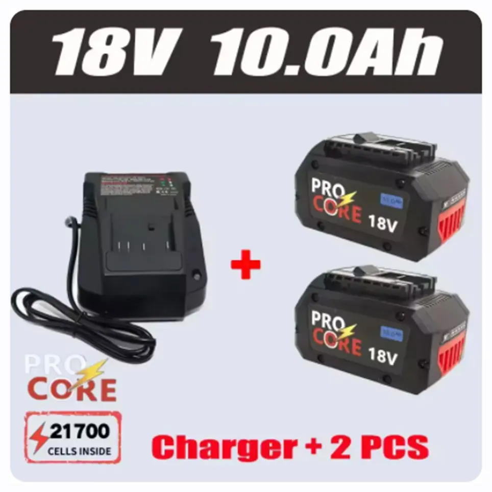 Voor Bosch 18V professionele GBAGBH GSR GSB BAT618 BAT609 BAT620 originele 18V 10.0Ah batterijtool om de batterij te vervangen - afbeelding 1
