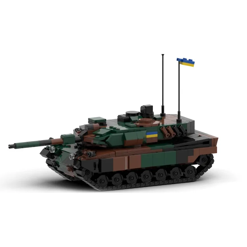 

WW2 Armored Vehicle Leopard 2 Tank Bricks Model Military Educational Toys Building Blocks Sets DIy Assembled Model for Kids