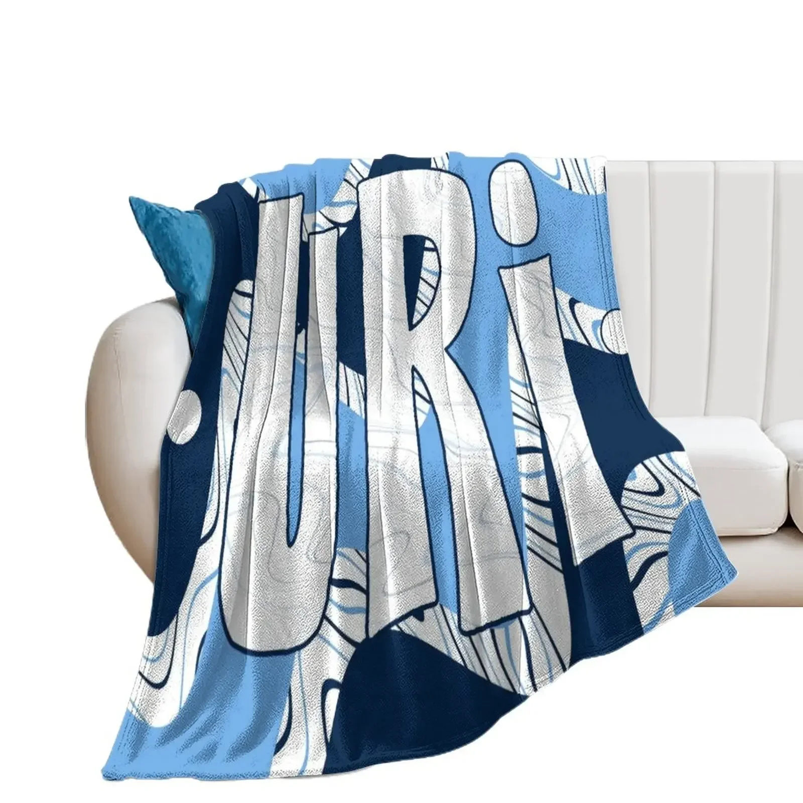 

URI funky fresh waves Throw Blanket Summer Beddings Personalized Gift Flannel Summer Blankets