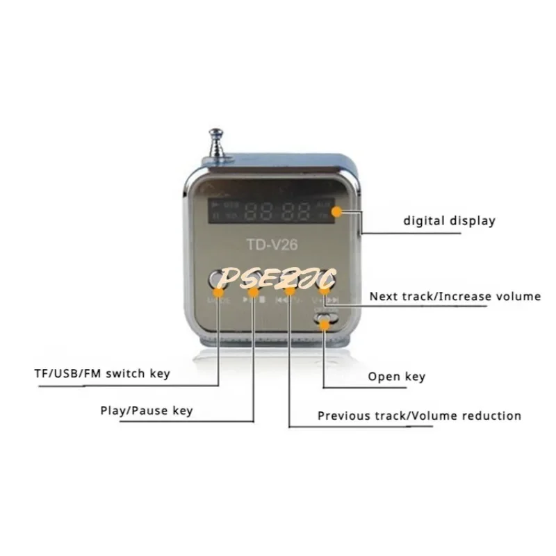 Mini altoparlante Bluetooth portatile con inserimento della scheda del lettore MP3 del Notebook della Radio dello schermo