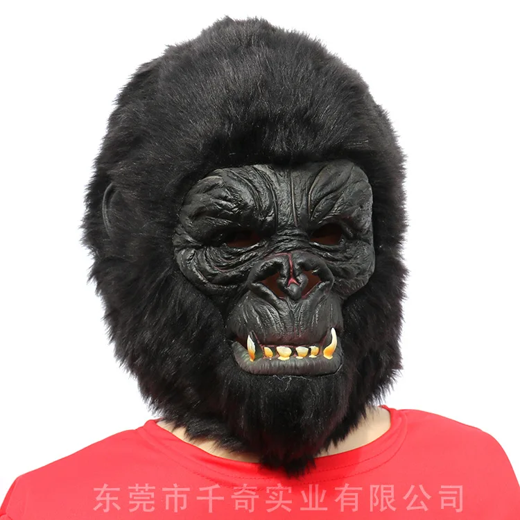 

2024 New Gorilla Headset King Kong Series Monster Latex Dinosaur Mask Full Face cosplay Party Prop