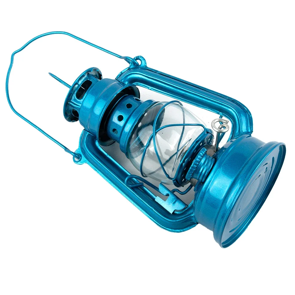 Portable Lanterns 90ml Camping Lamp Retro Style Petroleum Storm Lantern Light Metal Outdoor Camping Atmosphere Lamps Camping