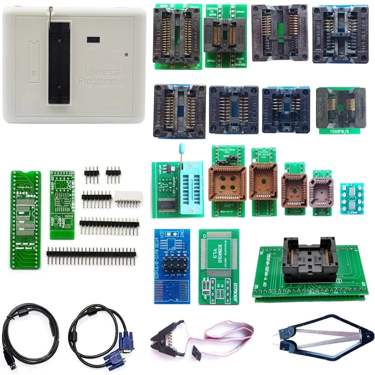 Lorida High Quality Rt809h Universal Programmer With 38 Adapter Sockets + Suction Pen Ic Compiler Rt809h Programmer