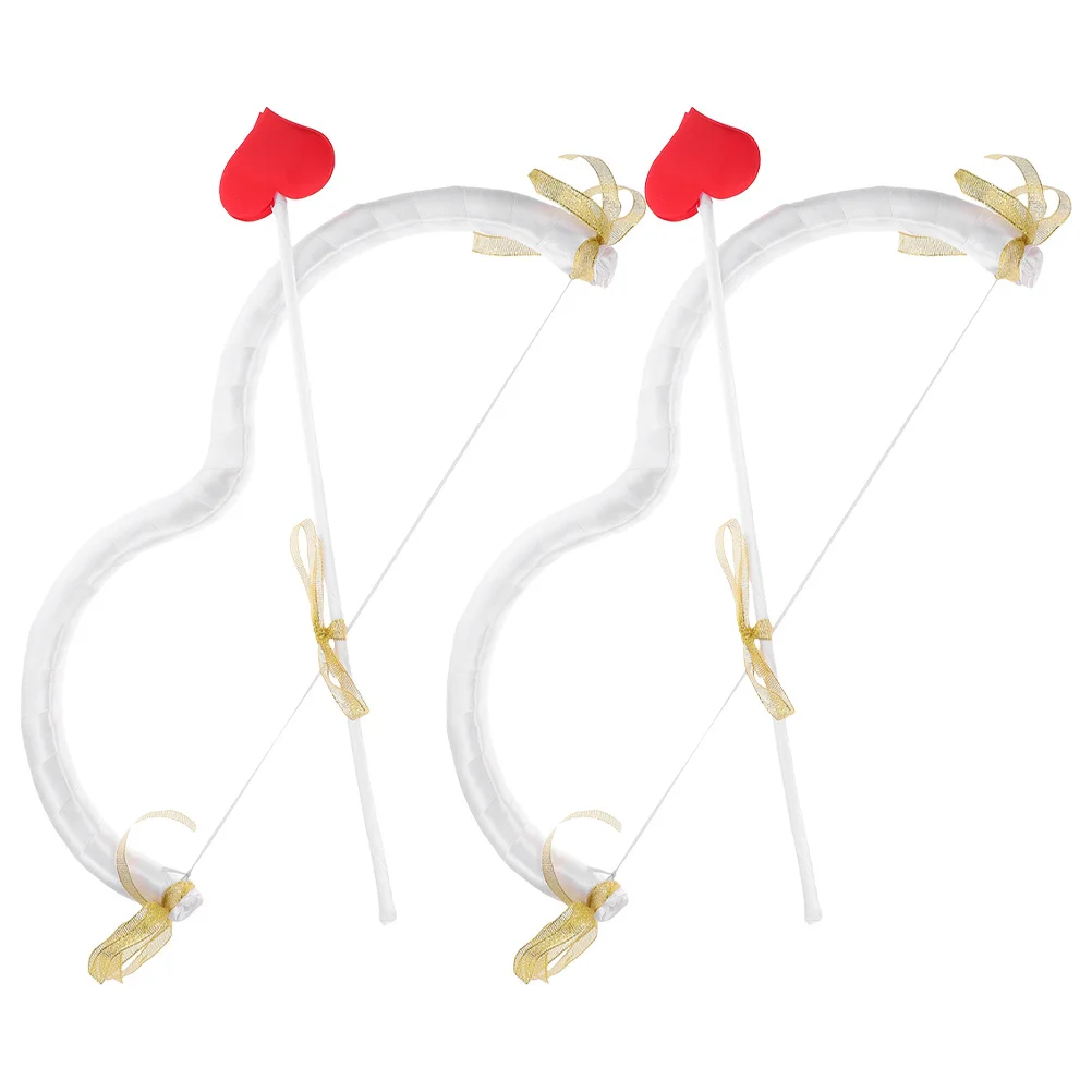 

2 компл., реквизит для стрелы с бантом Купидона, детский костюм для вечеринки на день Святого Валентина, аксессуар из пенопласта, комплект для косплея на День святого Валентина, забавный декор