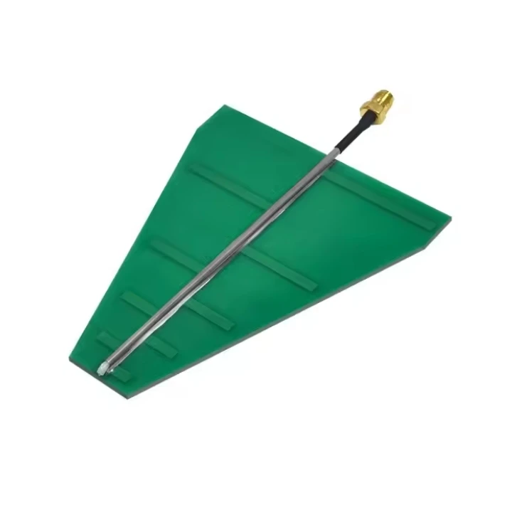 UWB Log Periodic Antenna 1.35GHz-9.5GHz Broadband PCB Antenna with SMA Connector for RF Signal Test Experiment