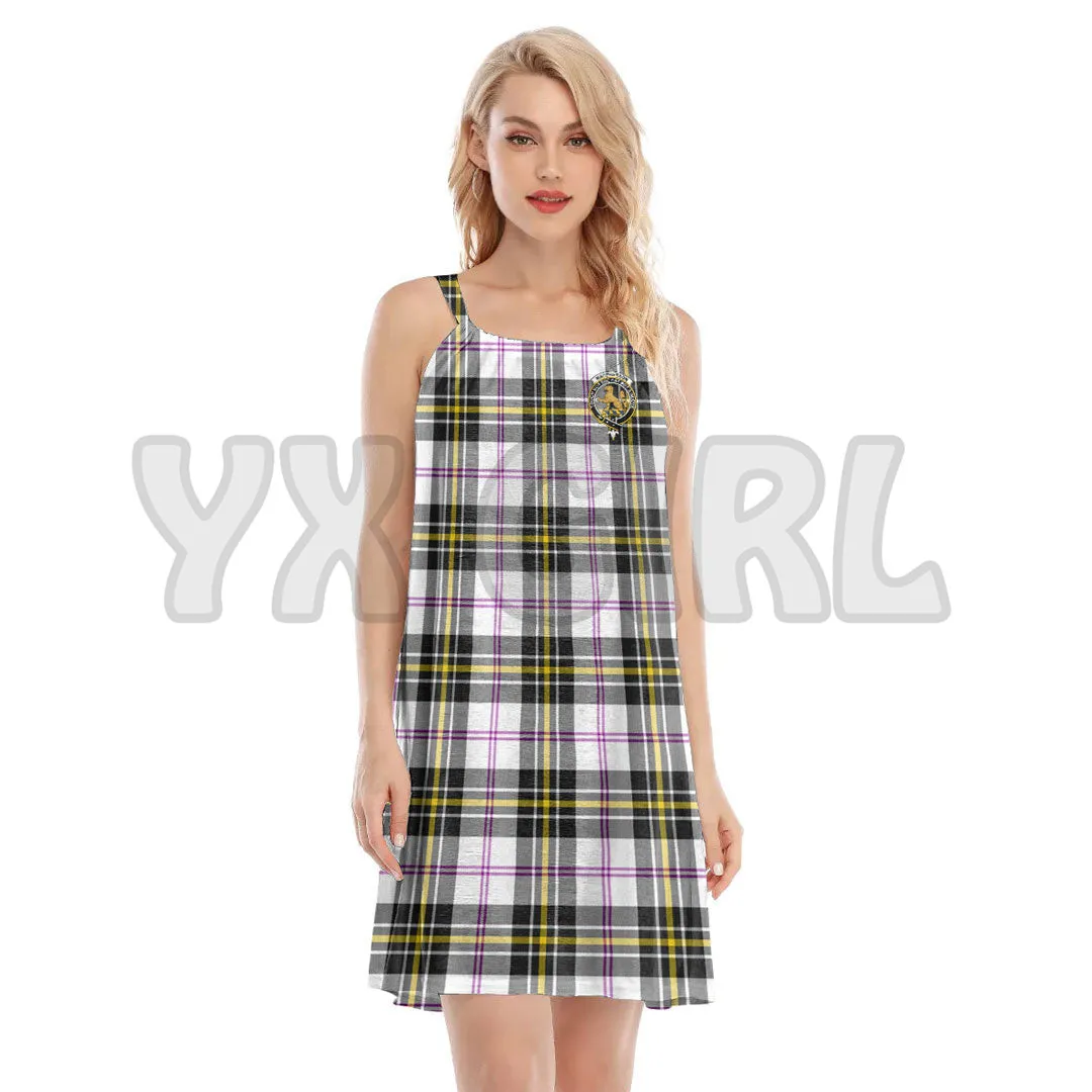 Summer Suspender Skirt Sexy Sleeveless Loose Murray of Atholl Ancient Tartan  3D Printed Woman Women's O-neck Cami Dress