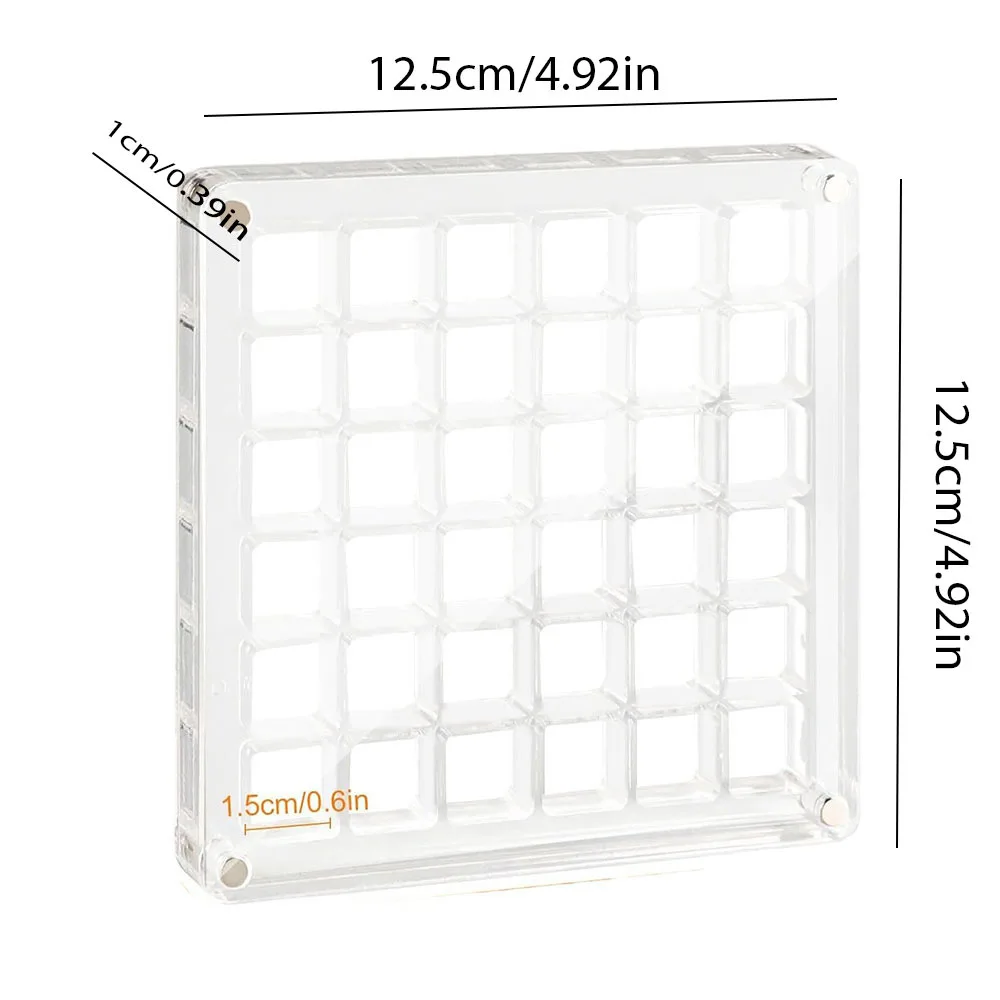 Acrylic Magnetic Seashell Display Box for Craft Storage