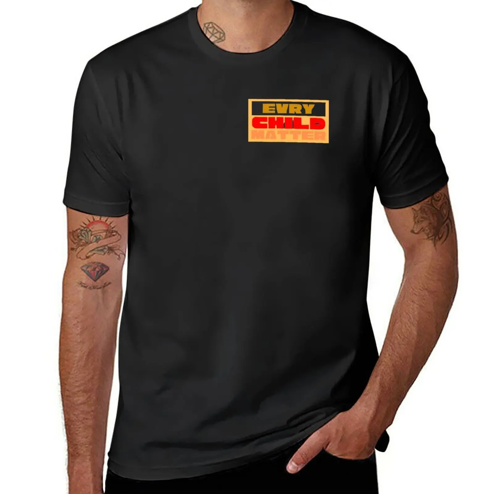 

New every child matters Sticker T-Shirt summer tops plus size tops Tee shirt clothes for men