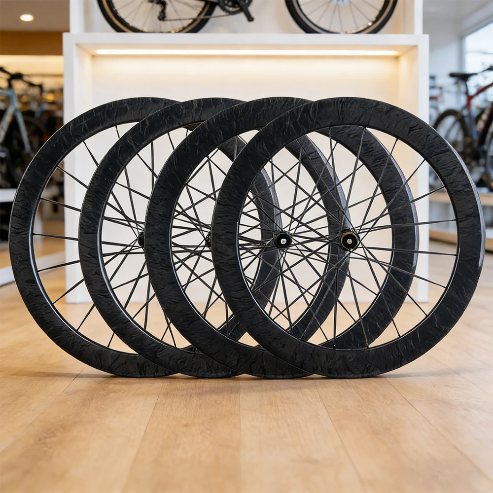 

Marble surface Super Light 700C road disc brake carbon wheels 50mm depth 21mm inner width 20/20 holes 36T ratchet hubs