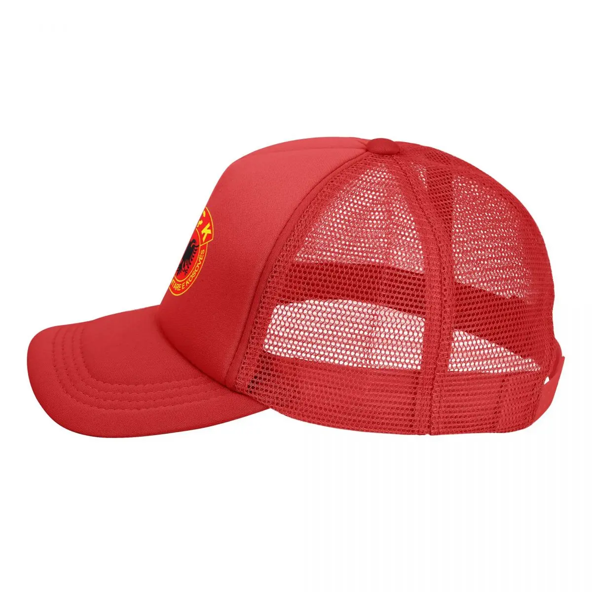 Adult Albanian UCK Gold Kosovo Trucker Hat Fitted Mesh Baseball Cap Snapback Caps Flag Albania Hats Sun Hats Dad Hat Summer